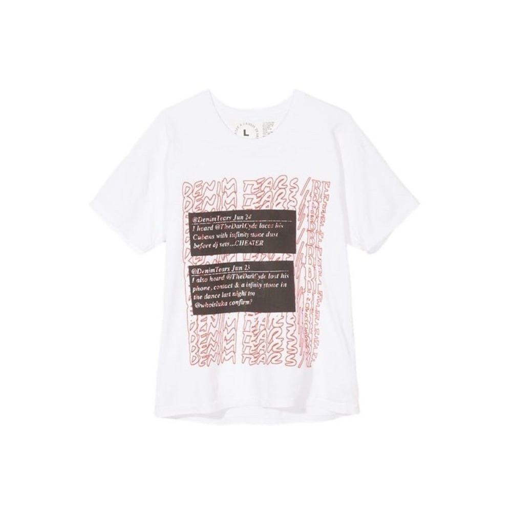 DENIM TEARS x No Vacancy Inn Dover Street Market LA 2018 Exclusive Tee Shirt XL